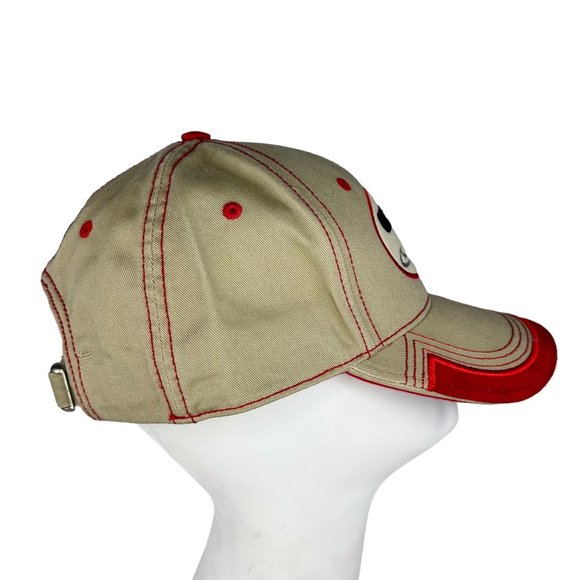 Team Caliber Greg Biffle #16 Grainger Racing Adjustable Baseball Cap Hat Tan Red - Picture 8 of 14